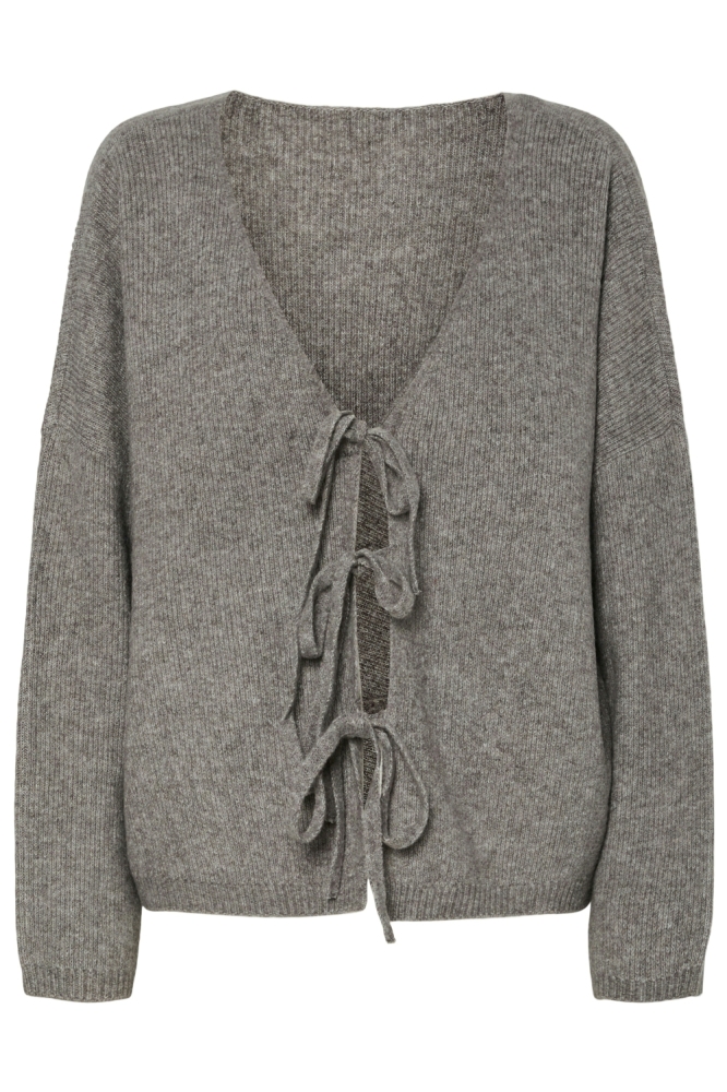 PCOSA LS REV V-NECK TIE KNIT PWP BC 17159364 DECEMBER SKY